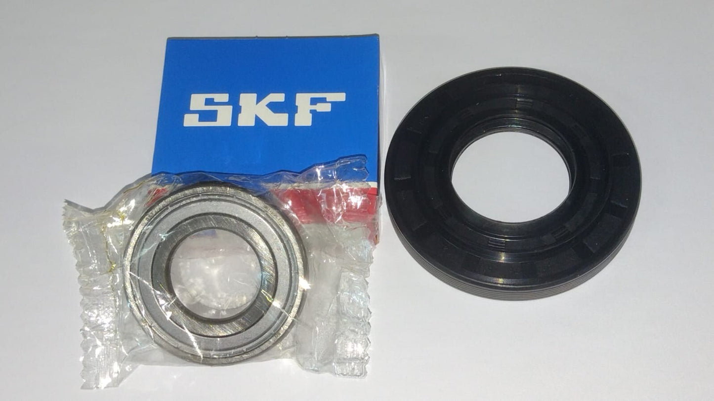 KIT CUSCINETTI SKF 6205 - 6206 + PARACQUA LAVATRICE LG 37x76x9,5/12 *