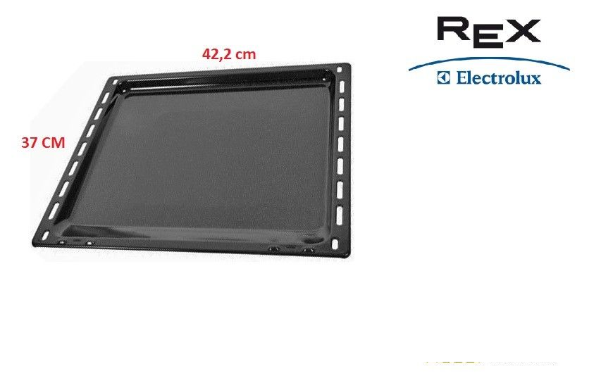 LECCARDA SMALTATA TEGLIA FORNO REX ELECTROLUX 422x370x23 MM ORIGINALE 3531939233