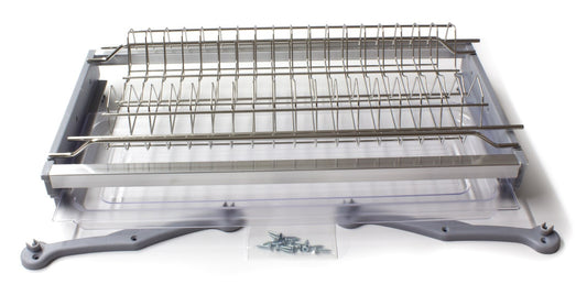 KIT SCOLAPIATTI INOX 60cm BACINELLA PLASTICA
