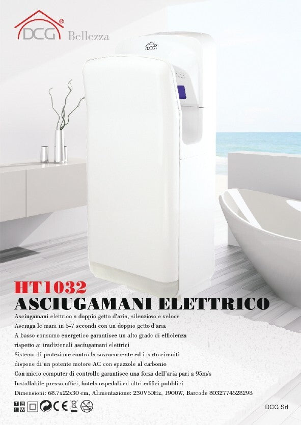 Asciugamani elettrico HT1032 DCG