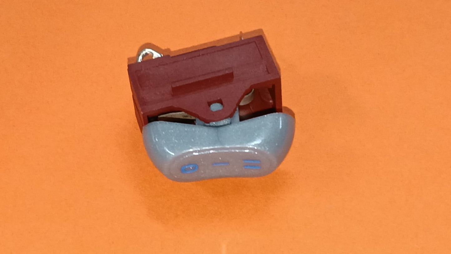 GAMMAPIU' INTERRUTTORE PHON ARGENTO 0-I-II BLU AINZINA 1002