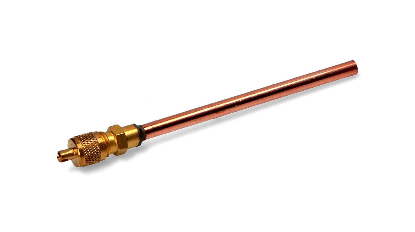 VALVOLINA CARICA CON TUBETTO 10cm  Ø 6,3mm 1/4 SAE