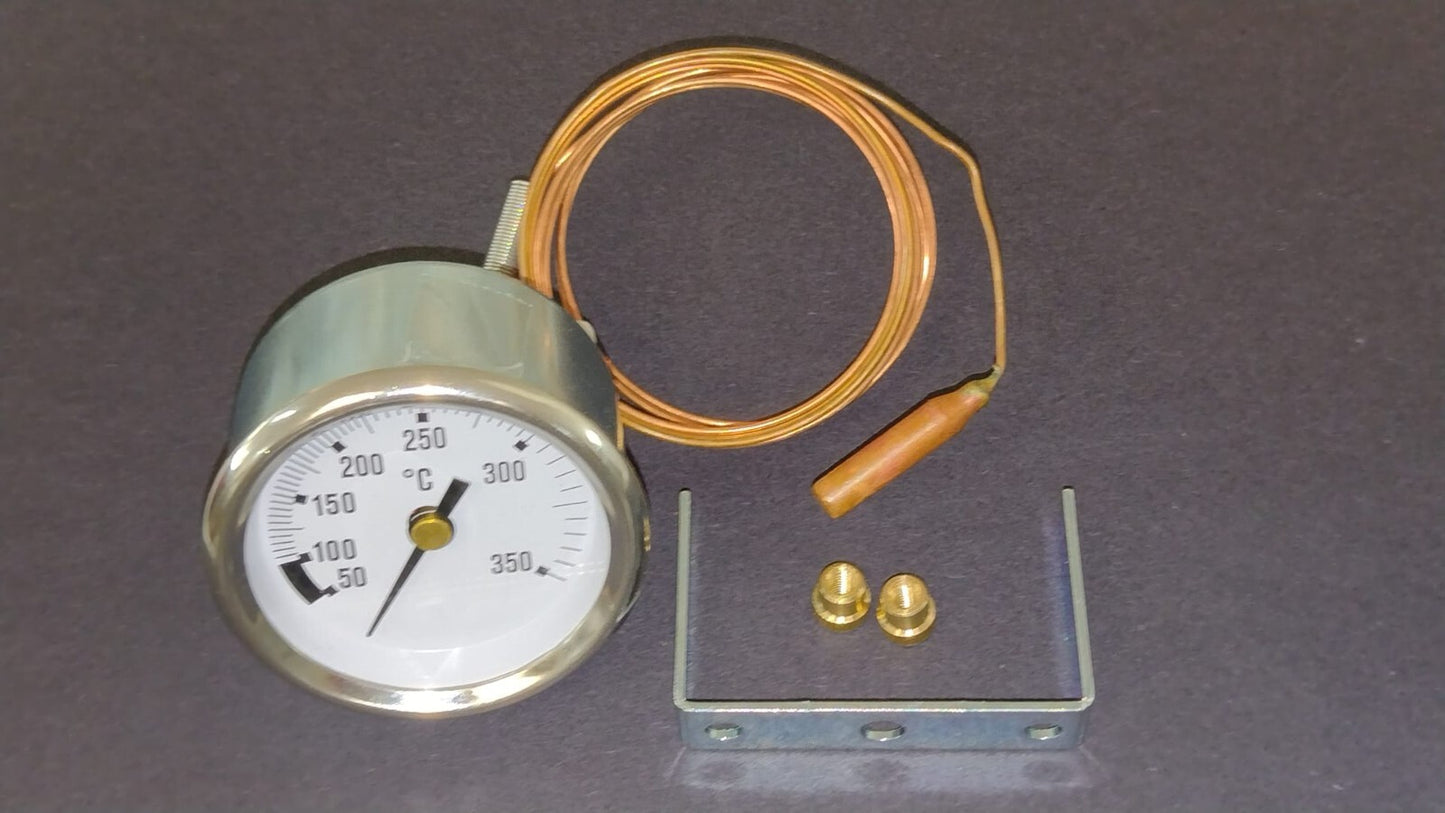 TERMOMETRO D.52 50/350° -SENSORE Ø 6X28mm CAPILLARE 1500mm