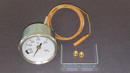 TERMOMETRO D.52 50/350° -SENSORE Ø 6X28mm CAPILLARE 1500mm
