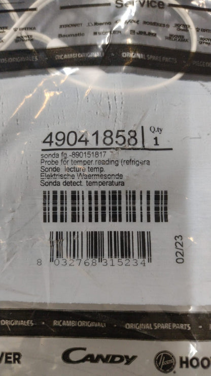 SONDA RILEVAZIONE TEMPERATURA FRIGORIFERO CANDY ORIGINALE 49041858 .