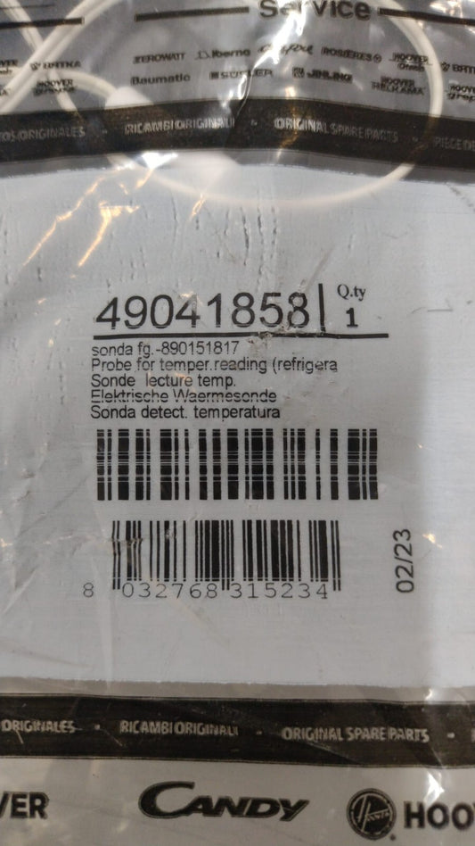 SONDA RILEVAZIONE TEMPERATURA FRIGORIFERO CANDY ORIGINALE 49041858 .