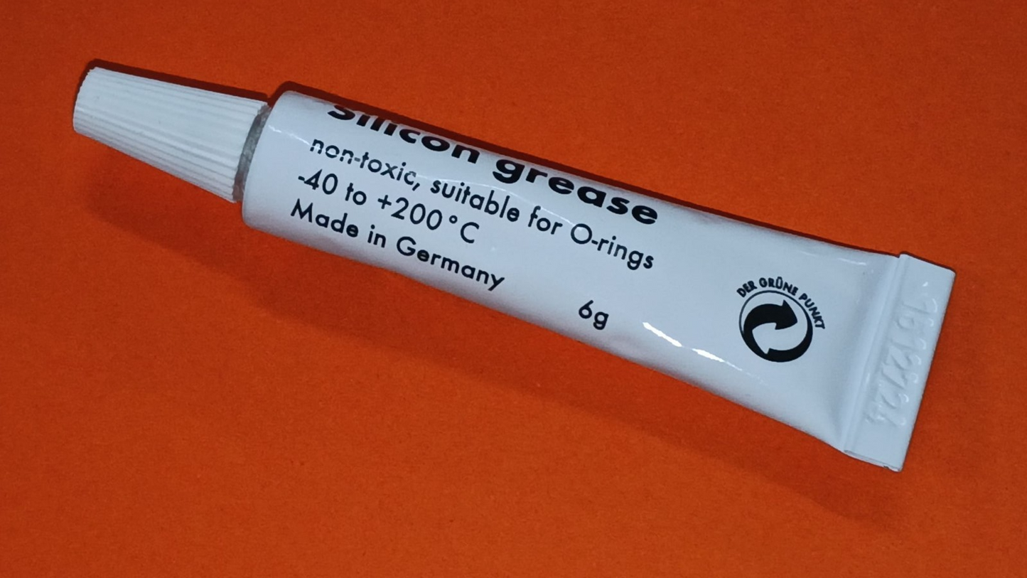 GRASSO AL SILICONE USO ALIMENTARE 6gr.  MACCHINE DA  CAFFÈ + UNIVERSALE -40+200C