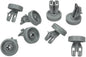 Whirlpool Kit 8 Ruote Rotelline per Cesto Inferiore Lavastoviglie ADG686FD