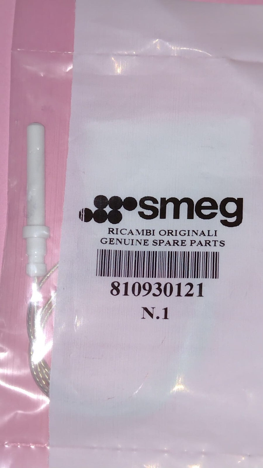 CANDELETTA ACCENSIONE ORIGINALE PIANO COTTURA SMEG PTS725 810930121