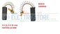 AEG BOSCH SIEMENS CARBONCINI SPAZZOLE MOTORE LAVATRICE Siwamat 00154740 COMPAT