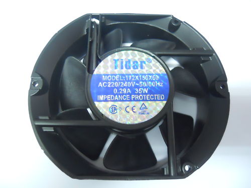 VENTOLA ASSIALE 35W 220-240V 172x150x50 ALLUMINIO *