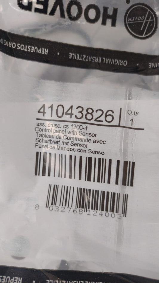 CRUSCOTTO LAVATRICE CANDY HOOVER ORIGINALE 41043826