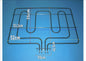 RESISTENZA FORNO SMEG 806890212 806890235 806890319 806890580 1050W+700W, 230V