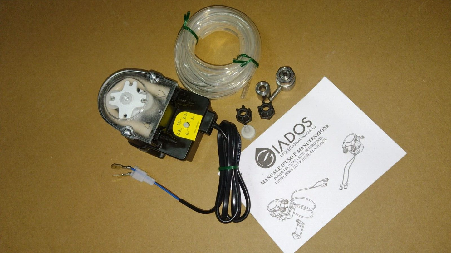 POMPA PERISTALTICA DETERGENTE 3 LT/H CON KIT DI MONTAGGIO + REGOLAZIONE 3090117