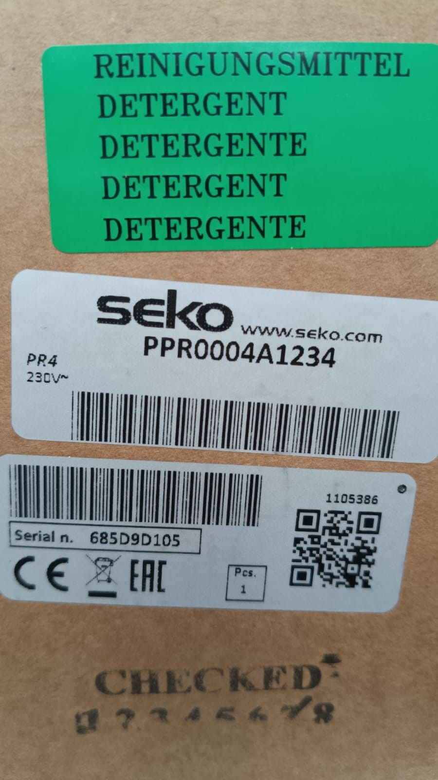 DOSATORE PERISTALTICO DETERGENTE PR-4 3090262 PPR0004A1234