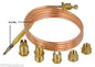 TERMOCOPPIA UNIVERSALE 120cm CON RACCORDI VARI