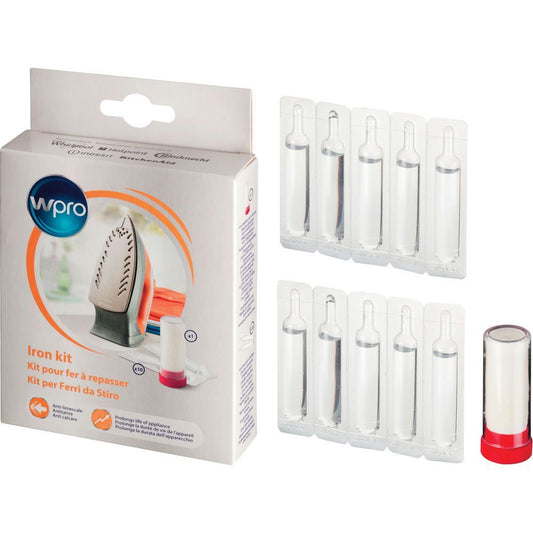 WPRO detergente ferro da stiro 484000008407 + 10 fiale anticalcare