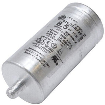 CONDENSATORE DUCATI 8,5UF 400V asciugatrice INDESIT WHIRLPOOL 482000023051