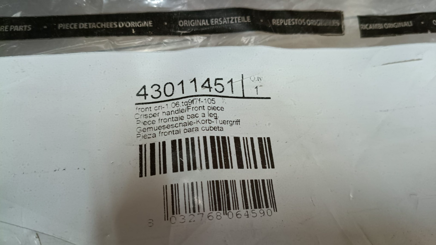 CANDY FRONTALE CASSETTO CRI-1.06.TQ9F7F-105 43011451