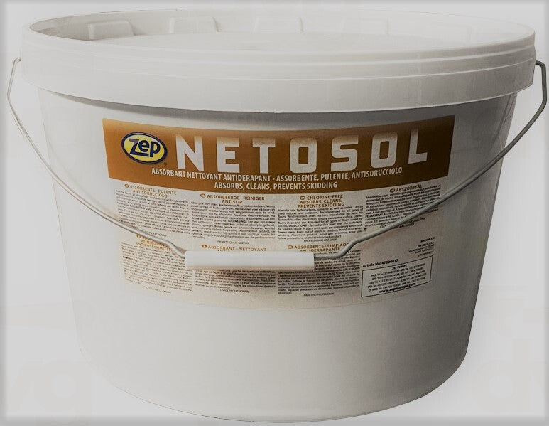 NETOSOL 18LT ASSORBENTE DI OLI IDROCARBURI E SOLUZIONI ACQUOSE USO PROFESSIONALE