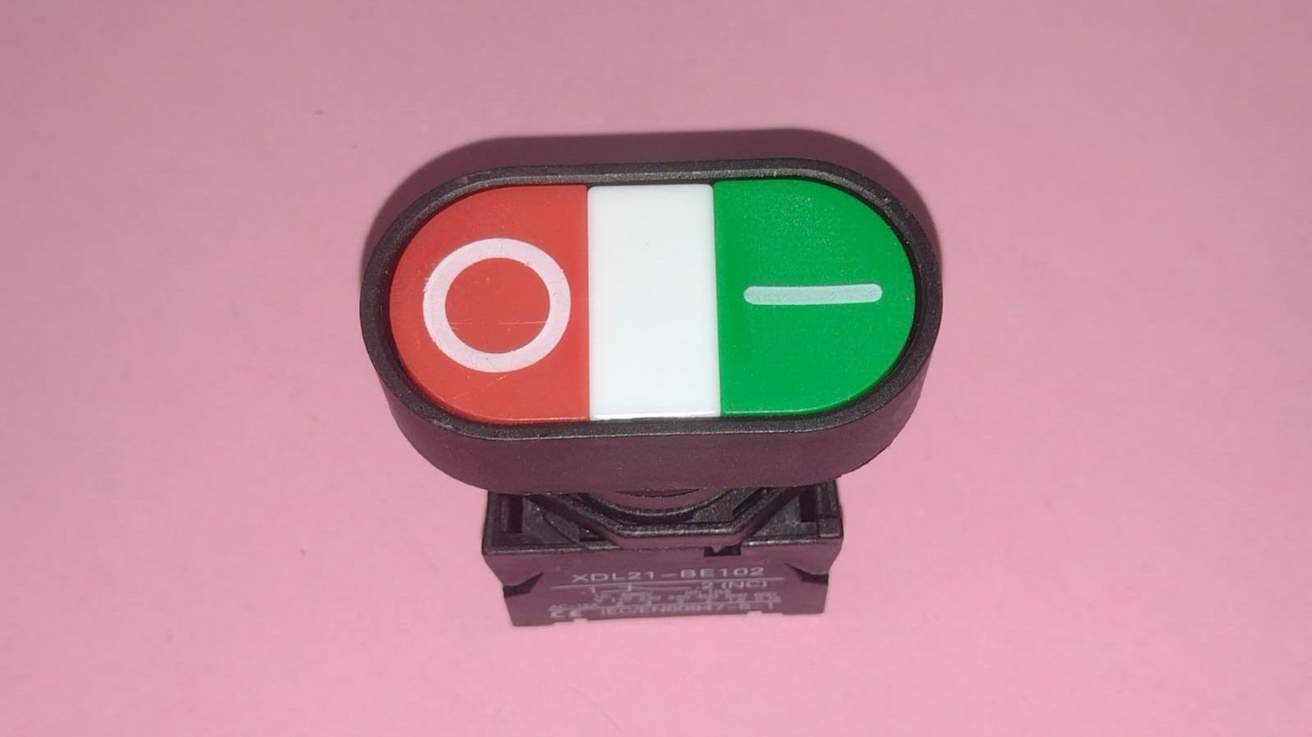 PULSANTE DOPPIO LUMINOSO 0-1