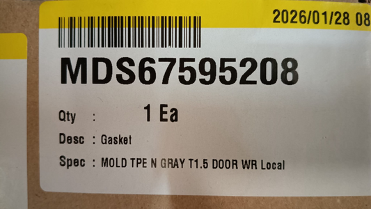 LG GUARNIZIONE OBLO' LAVATRICE LG MDS67595208 ORIGINALE