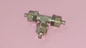 RACCORDO CALZAMENTO A T D.6/4 1/8''M IN OTTONE NICHELATO