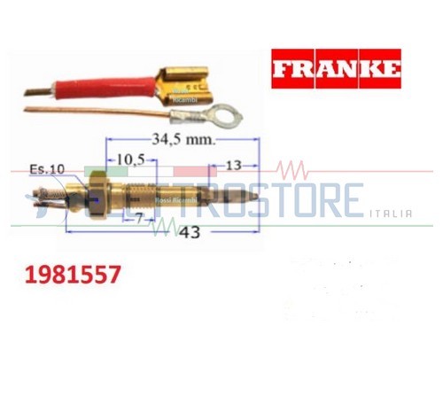 FRANKE TERMOCOPPIA CUCINA GAS 1981557 PER TRIPLA CORONA SICUREZZA