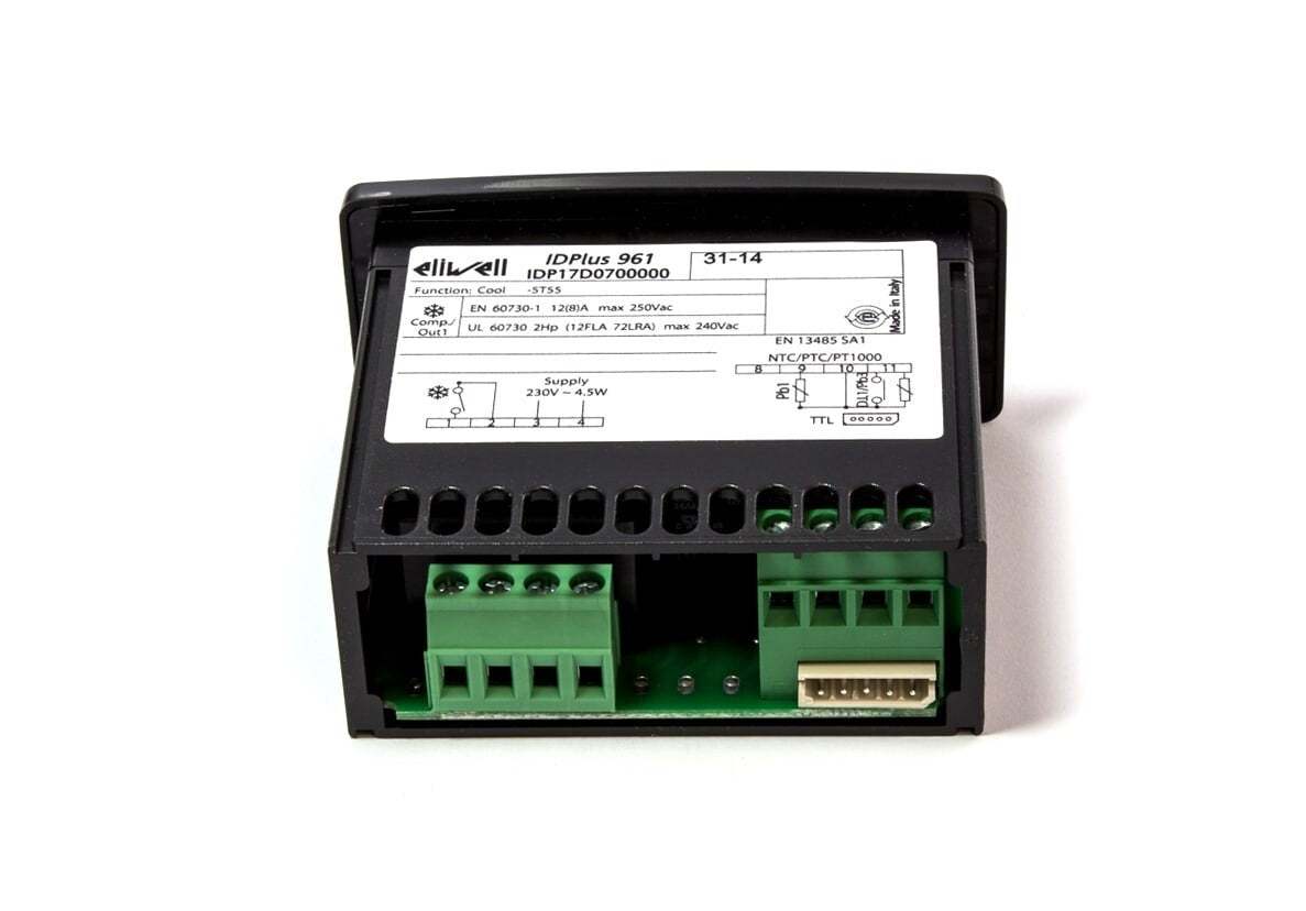 TERMOSTATO DIGITALE ELIWELL ID961 PLUS IDP17D070000 2Hp 230Vac PT1000 PTC NTC
