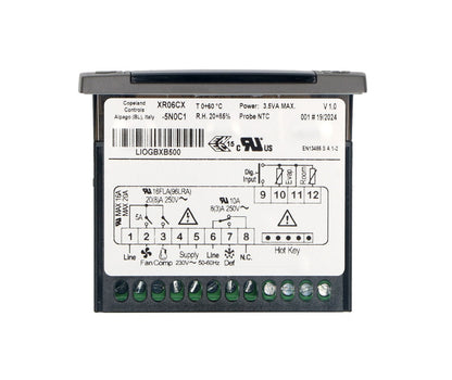 TERMOSTATO DIGITALE 230V EMERSON XR06CX, XR06CX-5N0C1
