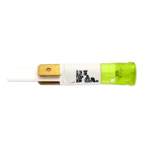 Spia luminosa tonda ø 9mm 2 faston di colore verde F153