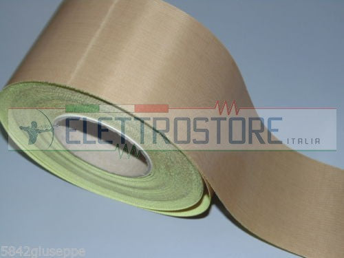 NASTRO IN TESSUTO VETRO PTFE ADESIVO 1mt x 9cm