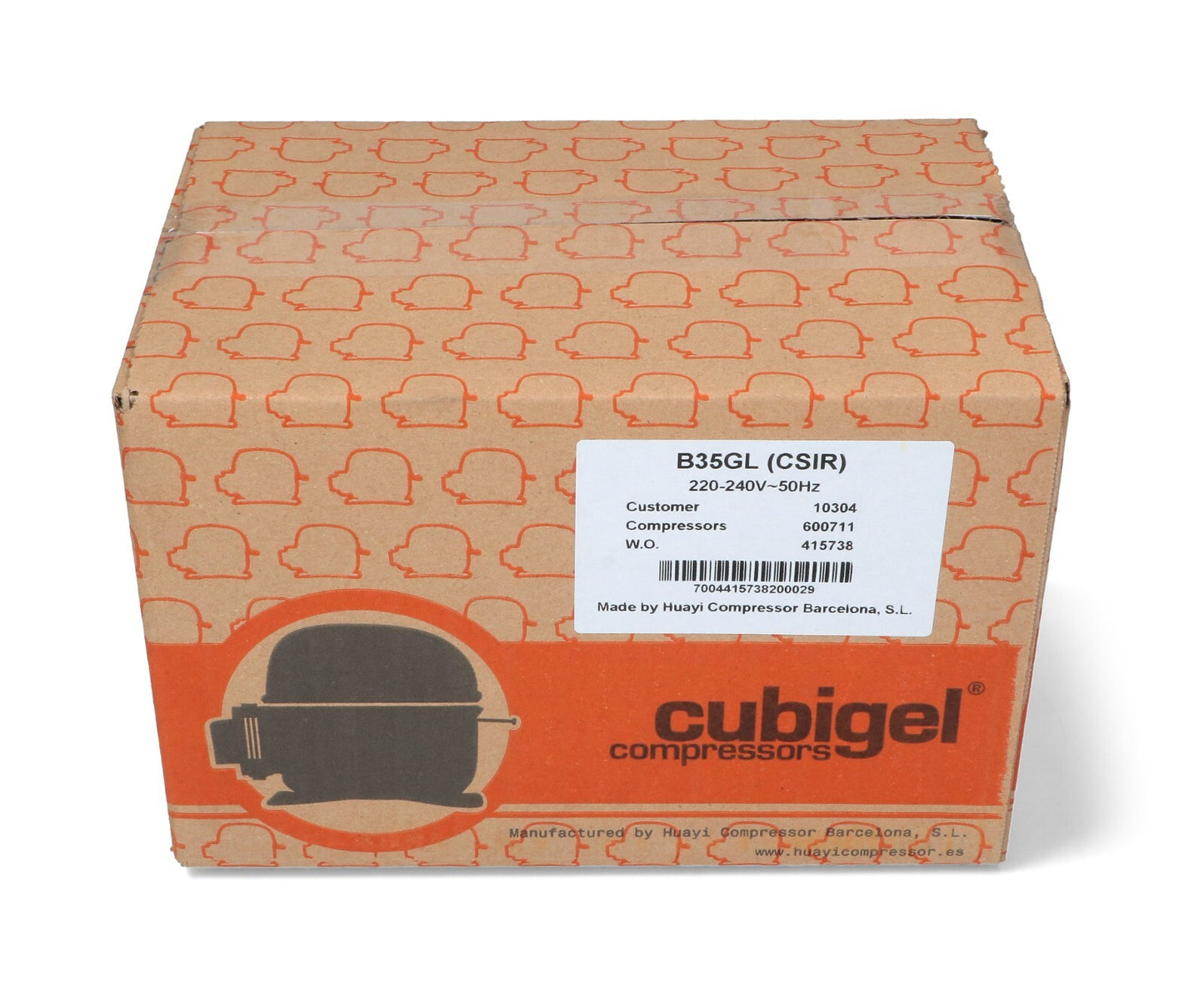 COMPRESSORE CUBIGEL B35GL R134a HBP 3,50cc