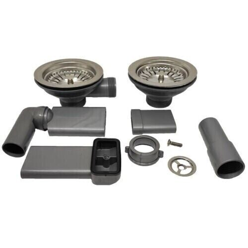 Ricambio kit piletta basket lavello 2 vasche tappo inox Franke 112.0158.343 .