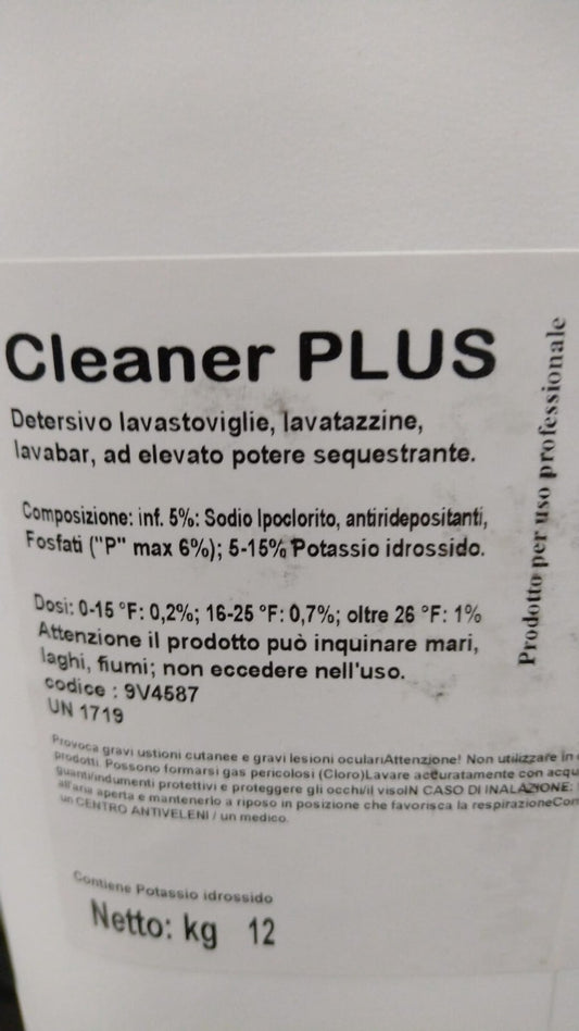 DETERSIVO LAVASTOVIGLIE CLEANER PLUS Kg.12 -USO PROFESSIONALE