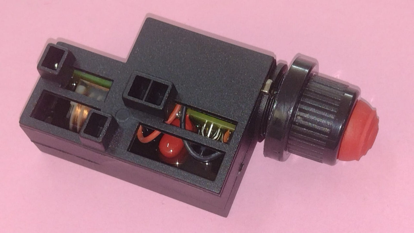 GENERATORE ELETTRONICO CON PORTABATTERIA INTEGRATO e PULSANTE ROSSO 1 USCITA