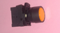 PULSANTE LUMINOSO A GHIERA E LED 24V GIALLO
