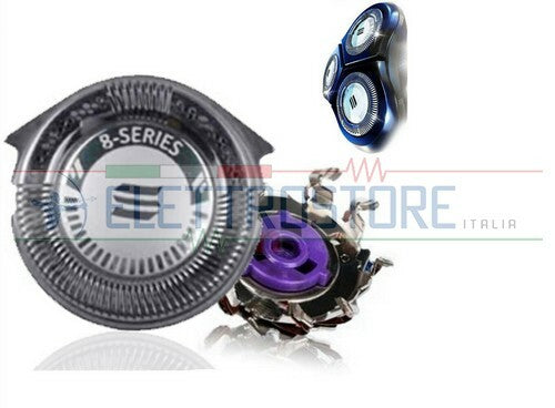 RICAMBIO TESTINE PER RASOI PHILIPS SERIE HQ8 HQ6090 HQ7100 PT870 AT891 1pz