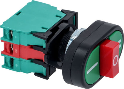 GIOVENZANA PULSANTIERA INVERSIONE OVALE ROSSO VERDE START STOP per TRITACARNE
