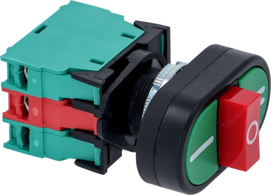 GIOVENZANA PULSANTIERA INVERSIONE OVALE ROSSO VERDE START STOP per TRITACARNE