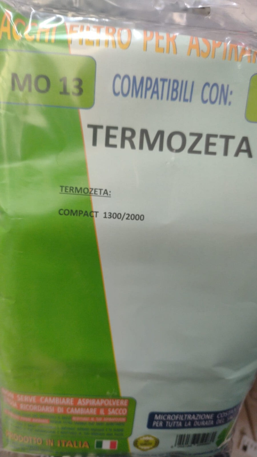 TERMOZETA 8 SACCHETTI ASPIRAPOLVERE TERMOZETA COMPACT 1300/2000 MO13