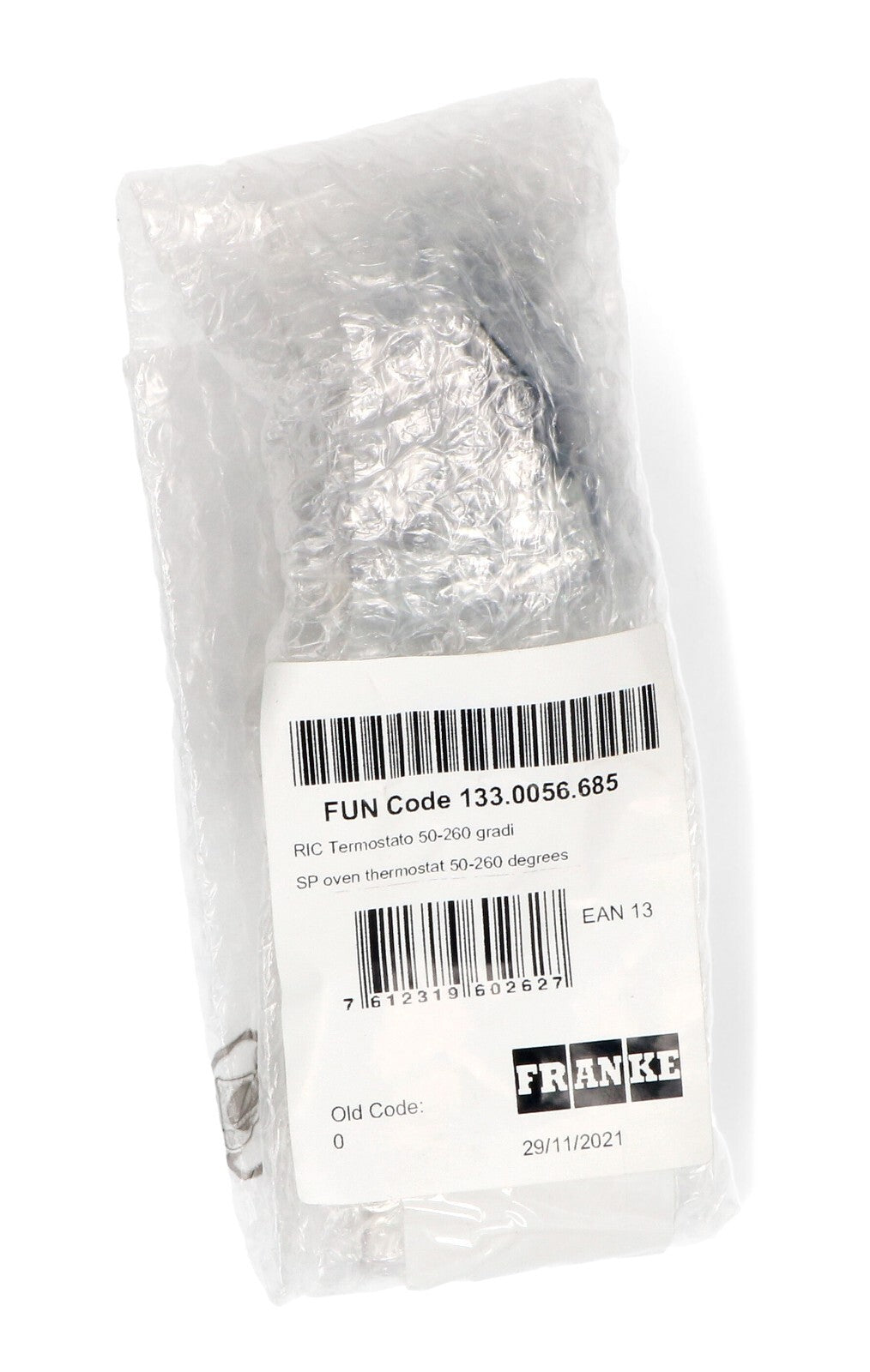 FRANKE TERMOSTATO ELETTRICO PER FORNO 50 -260° ORIGINALE 133.0056.685, 1992988