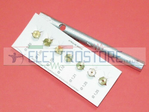 KIT UGELLI + CHIAVE PIANICOTTURA 6mb METANO 0,70+1,00+1,00+1,12+1,21+1,25+1,25