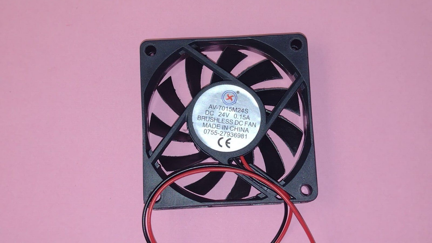 VENTOLA 24V DC 70x70x15mm 0,15A