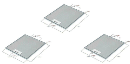 ELICA GRI0009219A- 1010GY FILTRO CAPPA METALLICO 305x267x9mm mm F 239 KIT 3pz