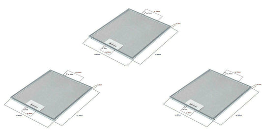 ELICA GRI0009219A- 1010GY FILTRO CAPPA METALLICO 305x267x9mm mm F 239 KIT 3pz