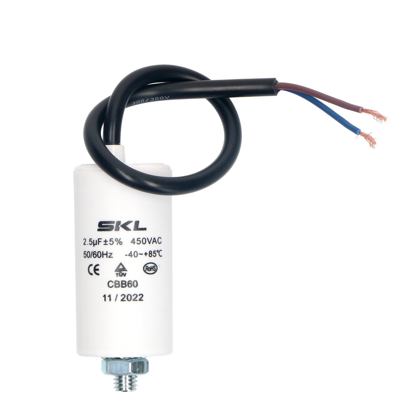 CONDENSATORE 2,5mf 450V 50/60HZ CON CAVO *