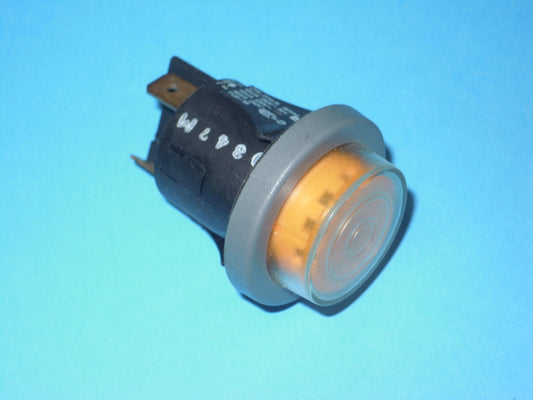 INTERRUTTORE BIPOLARE LUMINOSO 250V 16A ARANCIO CON PROTEZIONE IN GOMMA