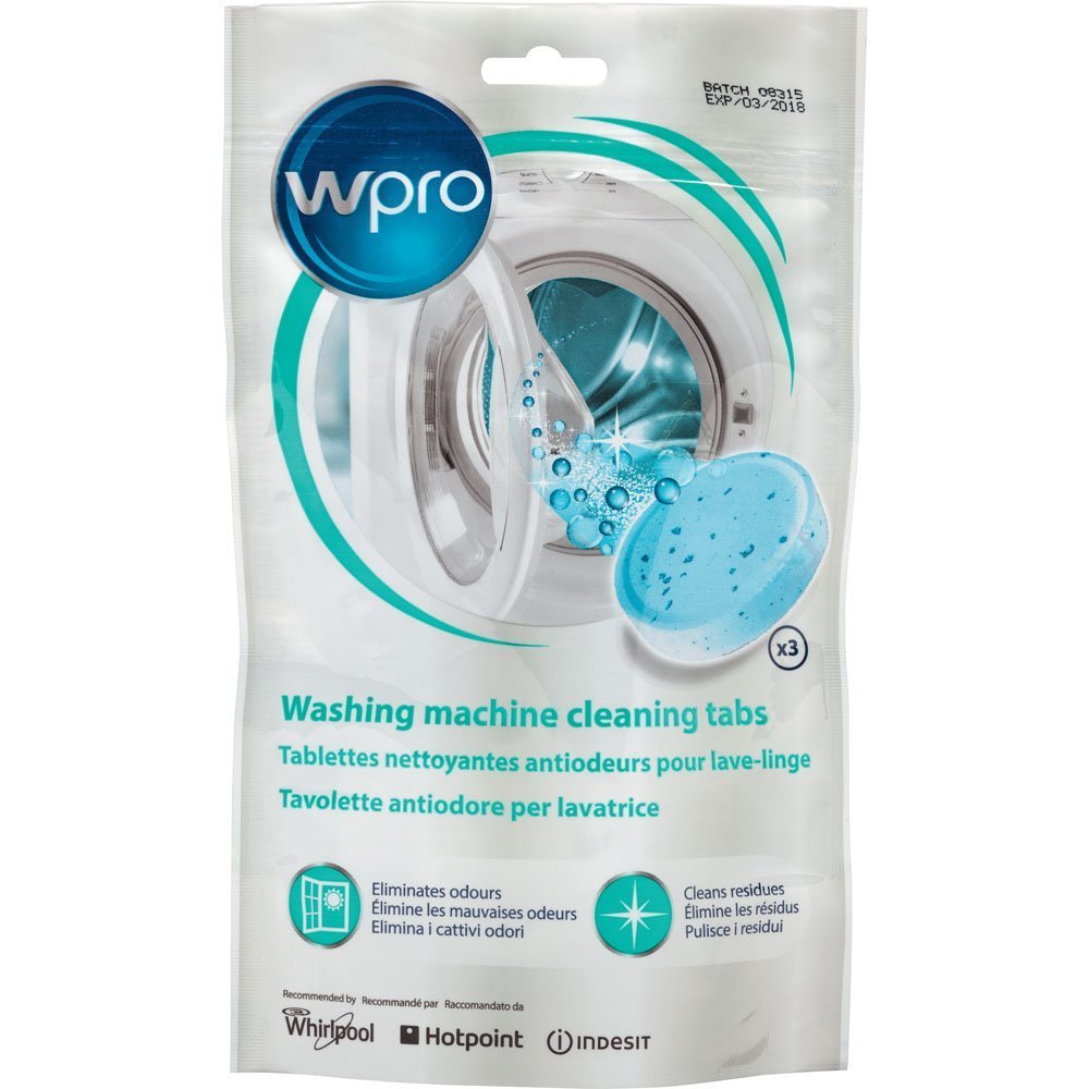 3 TAVOLETTE PASTICCHE ANTIODORE CURA LAVATRICE ORIGINALE WHIRLPOOL 484000001180