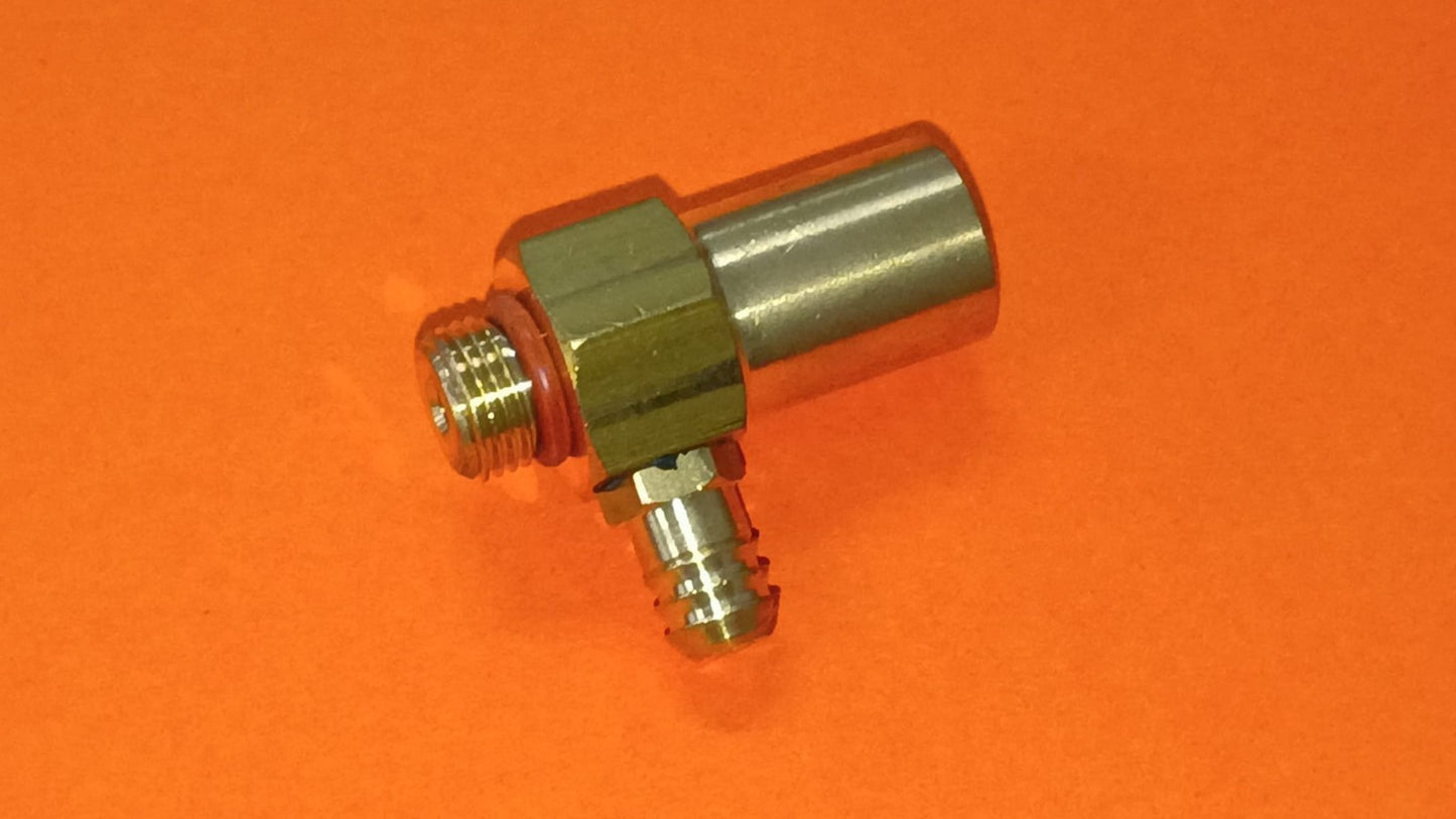 VALVOLA NON RITORNO CON DEARIAZIONE  1/8M 1/8F PORTAGOMMA Ø 7mm